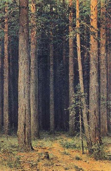 Ivan Shishkin Forest Reserve, Pine Grove Norge oil painting art